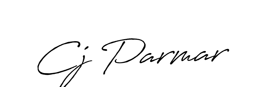 Also we have Cj Parmar name is the best signature style. Create professional handwritten signature collection using Antro_Vectra_Bolder autograph style. Cj Parmar signature style 7 images and pictures png