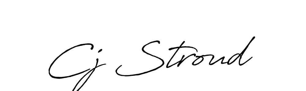 This is the best signature style for the Cj Stroud  name. Also you like these signature font (Antro_Vectra_Bolder). Mix name signature. Cj Stroud  signature style 7 images and pictures png