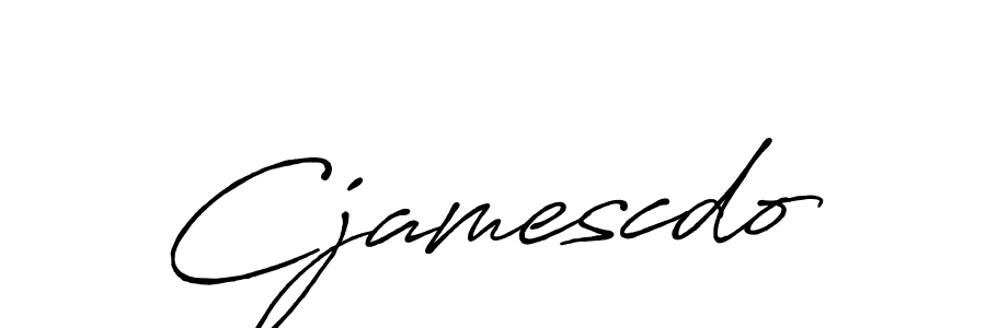 Make a beautiful signature design for name Cjamescdo. With this signature (Antro_Vectra_Bolder) style, you can create a handwritten signature for free. Cjamescdo signature style 7 images and pictures png