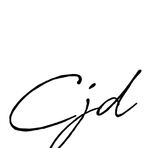 Also we have Cjd name is the best signature style. Create professional handwritten signature collection using Antro_Vectra_Bolder autograph style. Cjd signature style 7 images and pictures png