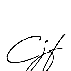 Also You can easily find your signature by using the search form. We will create Cjf name handwritten signature images for you free of cost using Antro_Vectra_Bolder sign style. Cjf signature style 7 images and pictures png