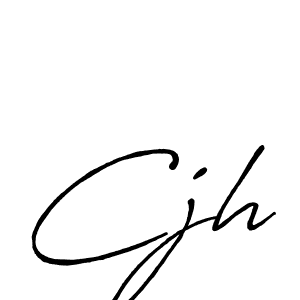 Use a signature maker to create a handwritten signature online. With this signature software, you can design (Antro_Vectra_Bolder) your own signature for name Cjh. Cjh signature style 7 images and pictures png