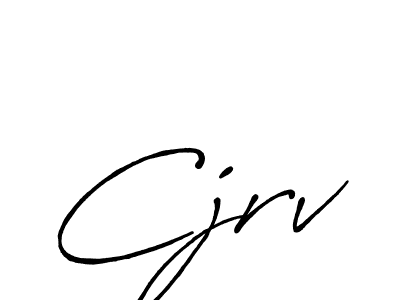 How to make Cjrv name signature. Use Antro_Vectra_Bolder style for creating short signs online. This is the latest handwritten sign. Cjrv signature style 7 images and pictures png