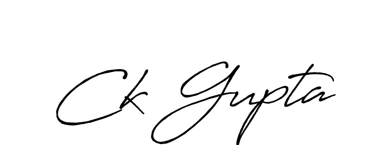 Also we have Ck Gupta name is the best signature style. Create professional handwritten signature collection using Antro_Vectra_Bolder autograph style. Ck Gupta signature style 7 images and pictures png