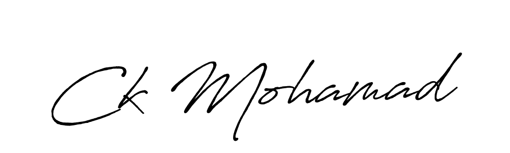Also we have Ck Mohamad name is the best signature style. Create professional handwritten signature collection using Antro_Vectra_Bolder autograph style. Ck Mohamad signature style 7 images and pictures png