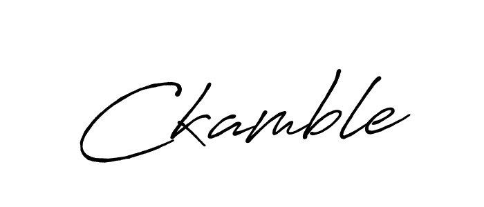 Ckamble stylish signature style. Best Handwritten Sign (Antro_Vectra_Bolder) for my name. Handwritten Signature Collection Ideas for my name Ckamble. Ckamble signature style 7 images and pictures png