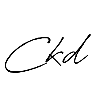 How to make Ckd signature? Antro_Vectra_Bolder is a professional autograph style. Create handwritten signature for Ckd name. Ckd signature style 7 images and pictures png