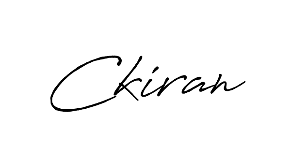 You should practise on your own different ways (Antro_Vectra_Bolder) to write your name (Ckiran) in signature. don't let someone else do it for you. Ckiran signature style 7 images and pictures png