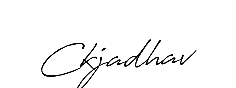 if you are searching for the best signature style for your name Ckjadhav. so please give up your signature search. here we have designed multiple signature styles  using Antro_Vectra_Bolder. Ckjadhav signature style 7 images and pictures png