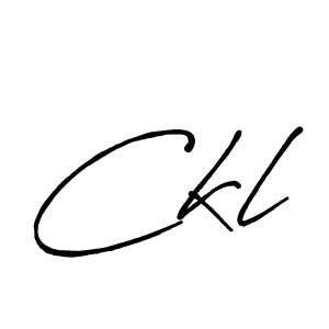 Best and Professional Signature Style for Ckl. Antro_Vectra_Bolder Best Signature Style Collection. Ckl signature style 7 images and pictures png