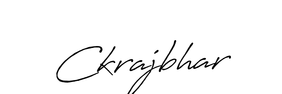 Use a signature maker to create a handwritten signature online. With this signature software, you can design (Antro_Vectra_Bolder) your own signature for name Ckrajbhar. Ckrajbhar signature style 7 images and pictures png