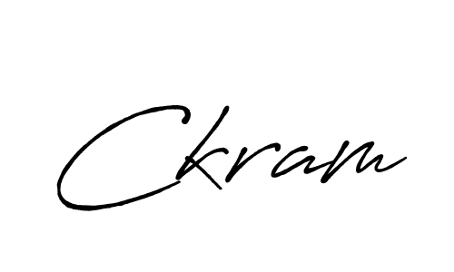 Design your own signature with our free online signature maker. With this signature software, you can create a handwritten (Antro_Vectra_Bolder) signature for name Ckram. Ckram signature style 7 images and pictures png