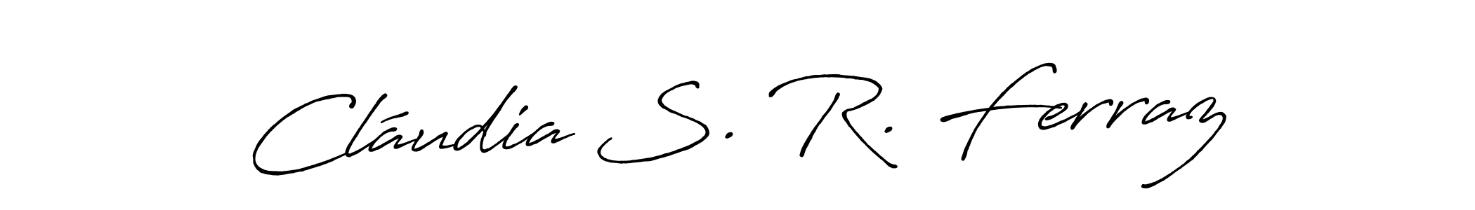 See photos of Cláudia S. R. Ferraz official signature by Spectra . Check more albums & portfolios. Read reviews & check more about Antro_Vectra_Bolder font. Cláudia S. R. Ferraz signature style 7 images and pictures png