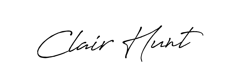 It looks lik you need a new signature style for name Clair Hunt. Design unique handwritten (Antro_Vectra_Bolder) signature with our free signature maker in just a few clicks. Clair Hunt signature style 7 images and pictures png