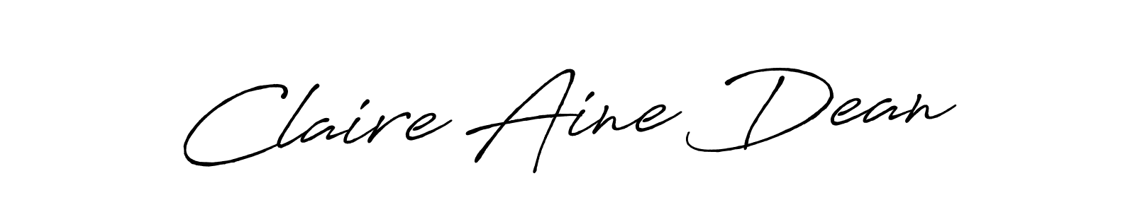 How to make Claire Aine Dean name signature. Use Antro_Vectra_Bolder style for creating short signs online. This is the latest handwritten sign. Claire Aine Dean signature style 7 images and pictures png