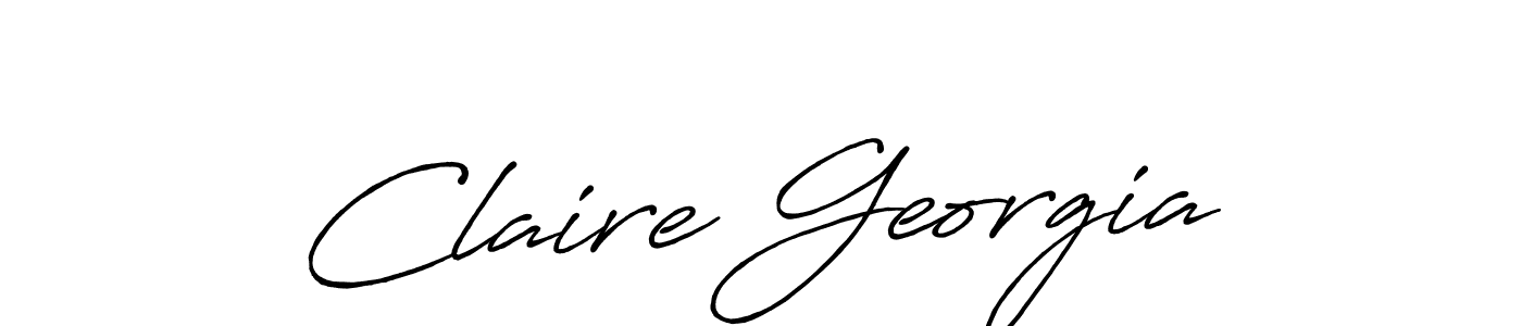 It looks lik you need a new signature style for name Claire Georgia. Design unique handwritten (Antro_Vectra_Bolder) signature with our free signature maker in just a few clicks. Claire Georgia signature style 7 images and pictures png