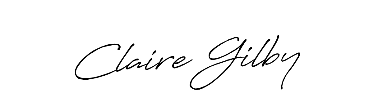 Make a beautiful signature design for name Claire Gilby. With this signature (Antro_Vectra_Bolder) style, you can create a handwritten signature for free. Claire Gilby signature style 7 images and pictures png