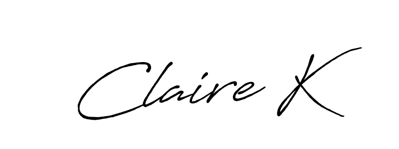 Make a short Claire K signature style. Manage your documents anywhere anytime using Antro_Vectra_Bolder. Create and add eSignatures, submit forms, share and send files easily. Claire K signature style 7 images and pictures png
