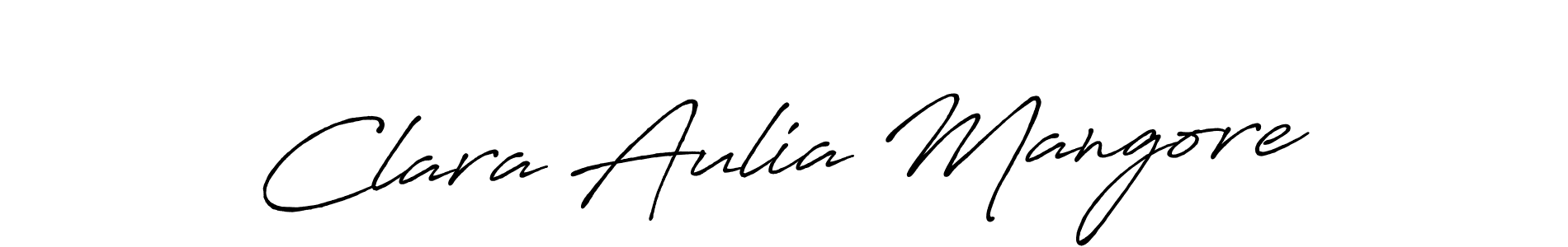 How to make Clara Aulia Mangore signature? Antro_Vectra_Bolder is a professional autograph style. Create handwritten signature for Clara Aulia Mangore name. Clara Aulia Mangore signature style 7 images and pictures png