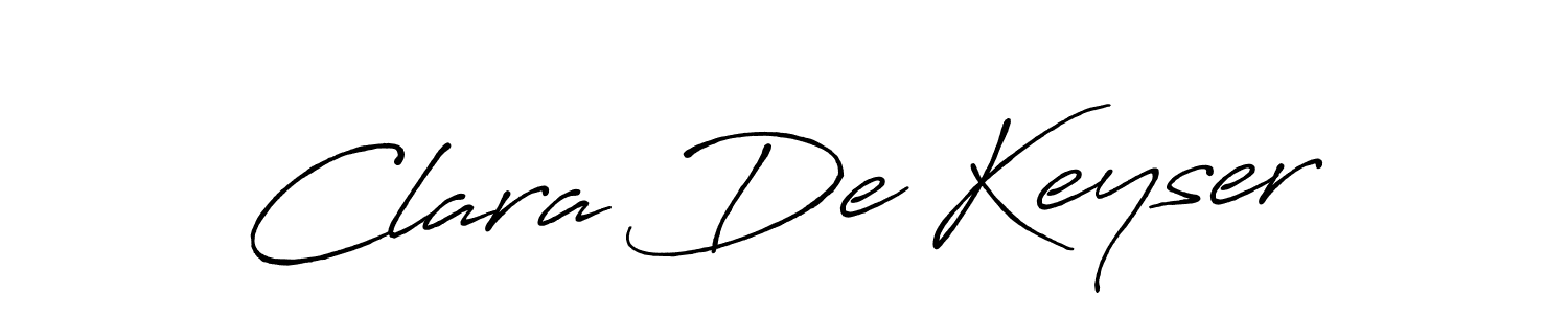 Use a signature maker to create a handwritten signature online. With this signature software, you can design (Antro_Vectra_Bolder) your own signature for name Clara De Keyser. Clara De Keyser signature style 7 images and pictures png