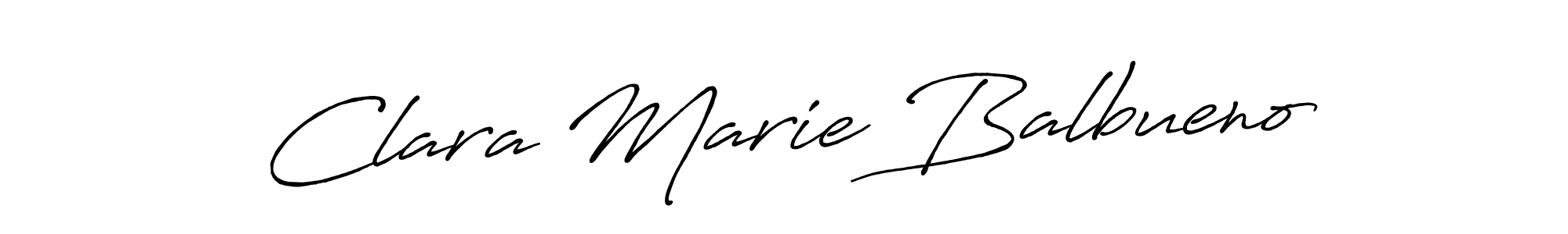 Make a beautiful signature design for name Clara Marie Balbueno. With this signature (Antro_Vectra_Bolder) style, you can create a handwritten signature for free. Clara Marie Balbueno signature style 7 images and pictures png