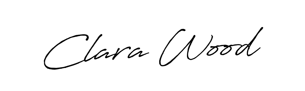 Clara Wood stylish signature style. Best Handwritten Sign (Antro_Vectra_Bolder) for my name. Handwritten Signature Collection Ideas for my name Clara Wood. Clara Wood signature style 7 images and pictures png