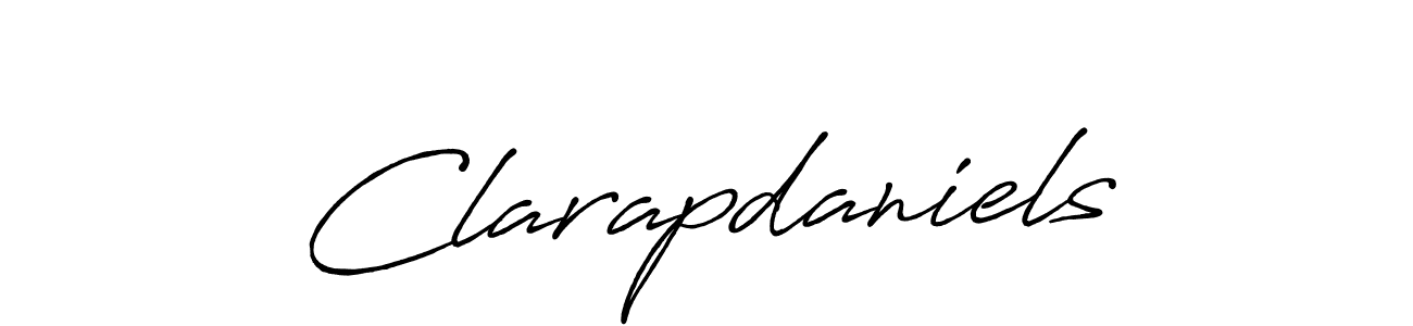 Also we have Clarapdaniels name is the best signature style. Create professional handwritten signature collection using Antro_Vectra_Bolder autograph style. Clarapdaniels signature style 7 images and pictures png