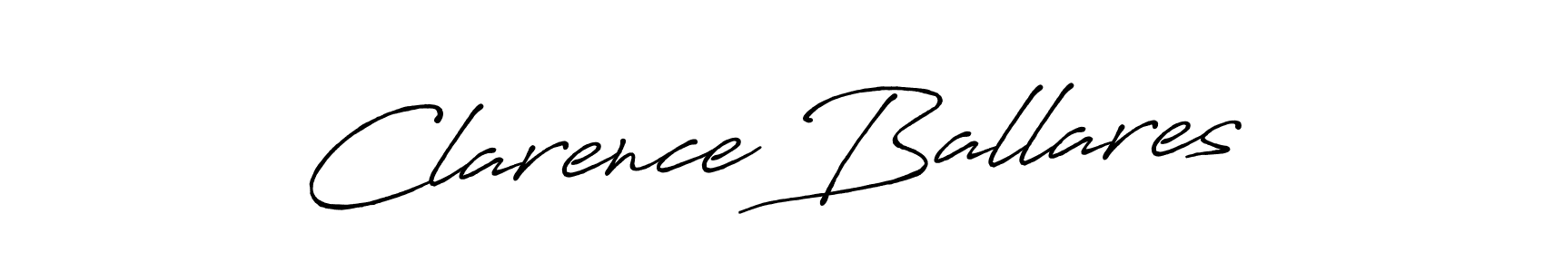 Make a beautiful signature design for name Clarence Ballares. With this signature (Antro_Vectra_Bolder) style, you can create a handwritten signature for free. Clarence Ballares signature style 7 images and pictures png