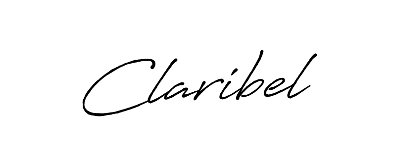 Claribel stylish signature style. Best Handwritten Sign (Antro_Vectra_Bolder) for my name. Handwritten Signature Collection Ideas for my name Claribel. Claribel signature style 7 images and pictures png