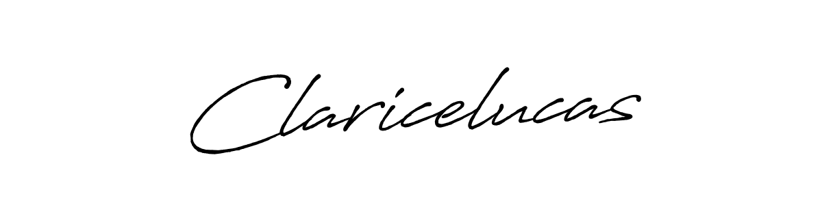 The best way (Antro_Vectra_Bolder) to make a short signature is to pick only two or three words in your name. The name Claricelucas include a total of six letters. For converting this name. Claricelucas signature style 7 images and pictures png