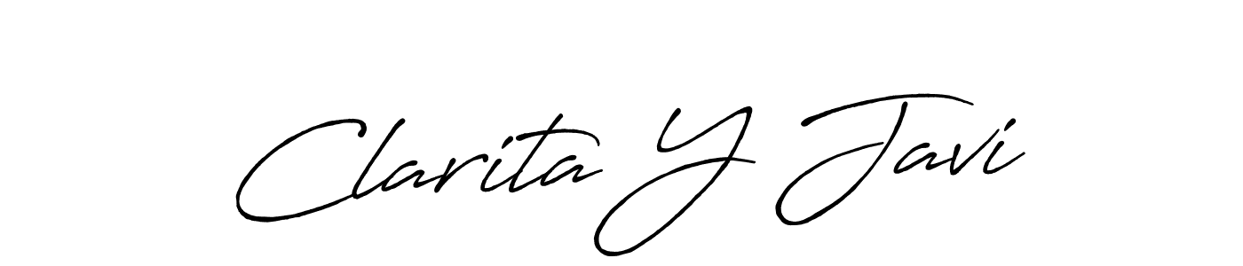 Here are the top 10 professional signature styles for the name Clarita Y Javi. These are the best autograph styles you can use for your name. Clarita Y Javi signature style 7 images and pictures png