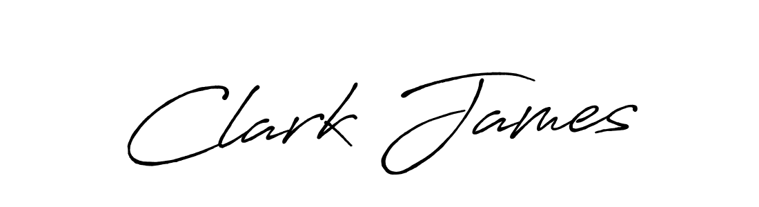 Create a beautiful signature design for name Clark James. With this signature (Antro_Vectra_Bolder) fonts, you can make a handwritten signature for free. Clark James signature style 7 images and pictures png