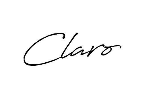 Create a beautiful signature design for name Claro. With this signature (Antro_Vectra_Bolder) fonts, you can make a handwritten signature for free. Claro signature style 7 images and pictures png