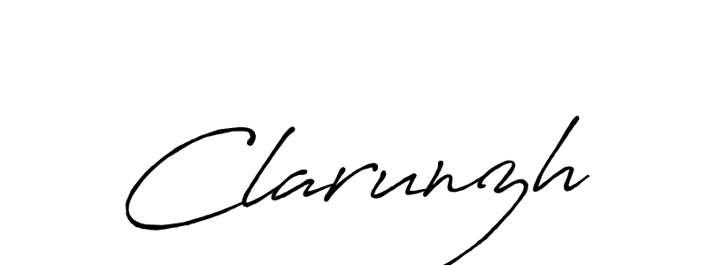 How to make Clarunzh signature? Antro_Vectra_Bolder is a professional autograph style. Create handwritten signature for Clarunzh name. Clarunzh signature style 7 images and pictures png