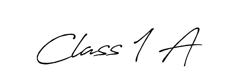 Create a beautiful signature design for name Class 1 A. With this signature (Antro_Vectra_Bolder) fonts, you can make a handwritten signature for free. Class 1 A signature style 7 images and pictures png