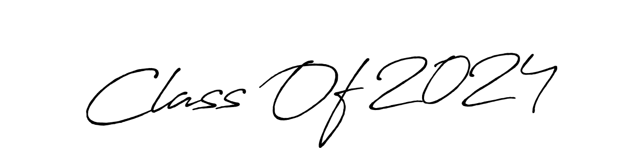Design your own signature with our free online signature maker. With this signature software, you can create a handwritten (Antro_Vectra_Bolder) signature for name Class Of 2024. Class Of 2024 signature style 7 images and pictures png