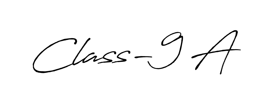 Class-9 A stylish signature style. Best Handwritten Sign (Antro_Vectra_Bolder) for my name. Handwritten Signature Collection Ideas for my name Class-9 A. Class-9 A signature style 7 images and pictures png