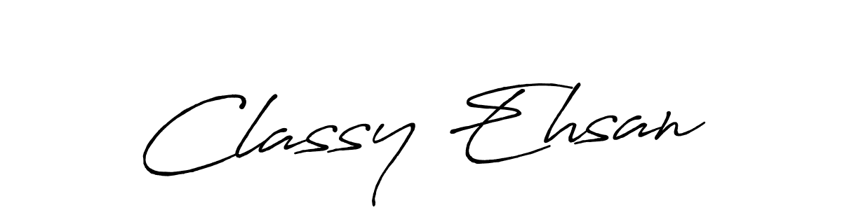 It looks lik you need a new signature style for name Classy Ehsan. Design unique handwritten (Antro_Vectra_Bolder) signature with our free signature maker in just a few clicks. Classy Ehsan signature style 7 images and pictures png