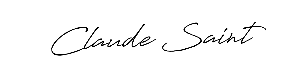 Claude Saint stylish signature style. Best Handwritten Sign (Antro_Vectra_Bolder) for my name. Handwritten Signature Collection Ideas for my name Claude Saint. Claude Saint signature style 7 images and pictures png