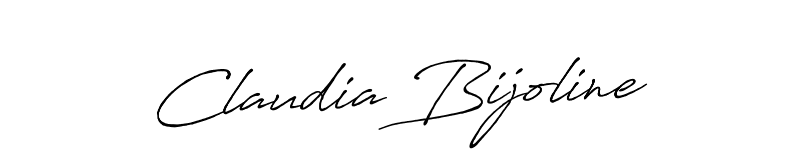 Use a signature maker to create a handwritten signature online. With this signature software, you can design (Antro_Vectra_Bolder) your own signature for name Claudia Bijoline. Claudia Bijoline signature style 7 images and pictures png