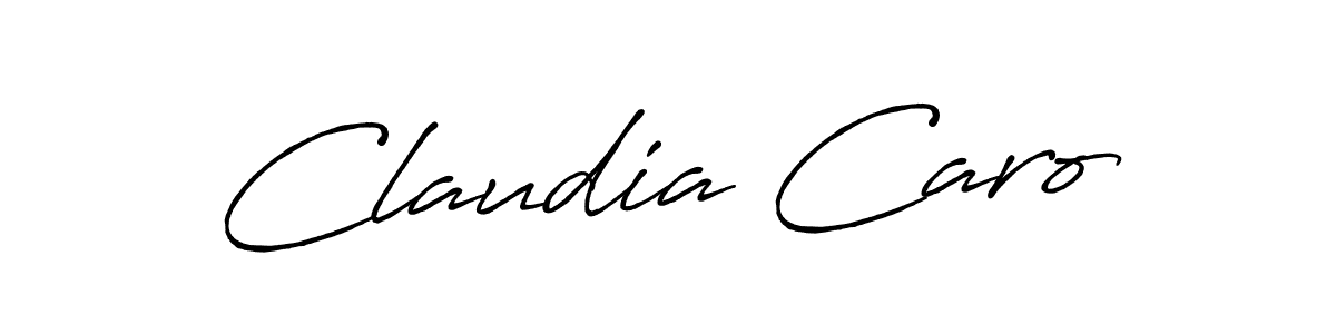 Make a beautiful signature design for name Claudia Caro. With this signature (Antro_Vectra_Bolder) style, you can create a handwritten signature for free. Claudia Caro signature style 7 images and pictures png
