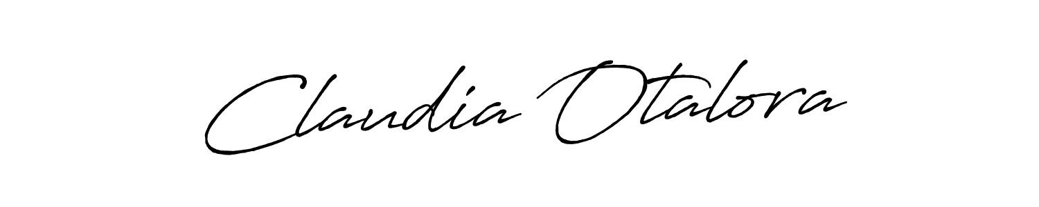 Claudia Otalora stylish signature style. Best Handwritten Sign (Antro_Vectra_Bolder) for my name. Handwritten Signature Collection Ideas for my name Claudia Otalora. Claudia Otalora signature style 7 images and pictures png