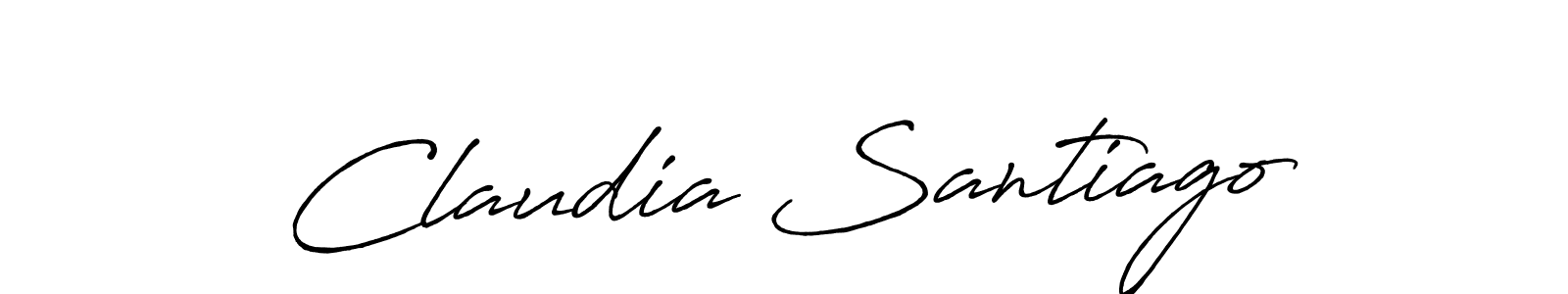 if you are searching for the best signature style for your name Claudia Santiago. so please give up your signature search. here we have designed multiple signature styles  using Antro_Vectra_Bolder. Claudia Santiago signature style 7 images and pictures png