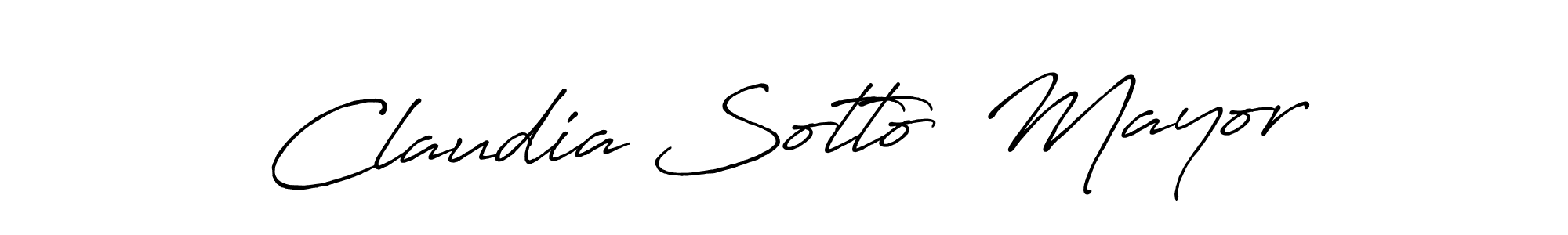 Make a beautiful signature design for name Claudia Sotto  Mayor. With this signature (Antro_Vectra_Bolder) style, you can create a handwritten signature for free. Claudia Sotto  Mayor signature style 7 images and pictures png