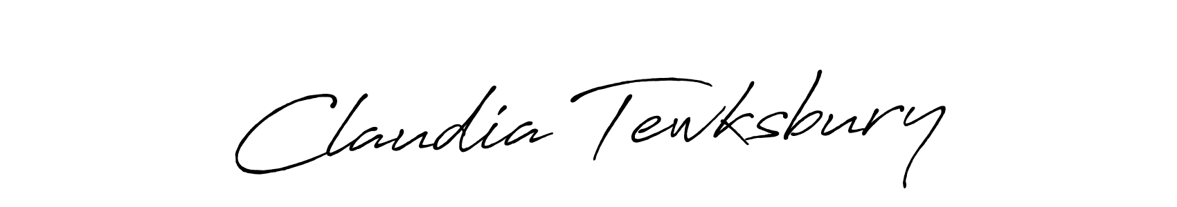 Create a beautiful signature design for name Claudia Tewksbury. With this signature (Antro_Vectra_Bolder) fonts, you can make a handwritten signature for free. Claudia Tewksbury signature style 7 images and pictures png