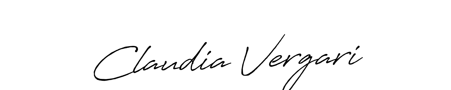 Design your own signature with our free online signature maker. With this signature software, you can create a handwritten (Antro_Vectra_Bolder) signature for name Claudia Vergari. Claudia Vergari signature style 7 images and pictures png
