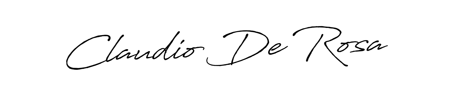 Similarly Antro_Vectra_Bolder is the best handwritten signature design. Signature creator online .You can use it as an online autograph creator for name Claudio De Rosa. Claudio De Rosa signature style 7 images and pictures png