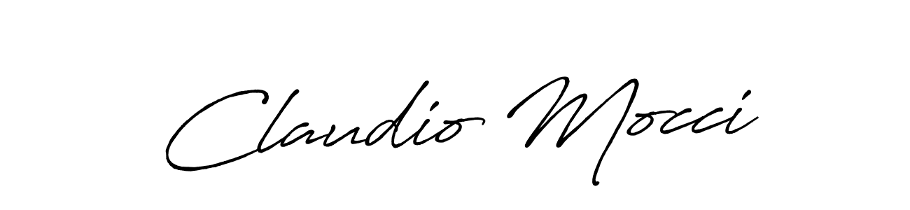 How to make Claudio Mocci signature? Antro_Vectra_Bolder is a professional autograph style. Create handwritten signature for Claudio Mocci name. Claudio Mocci signature style 7 images and pictures png
