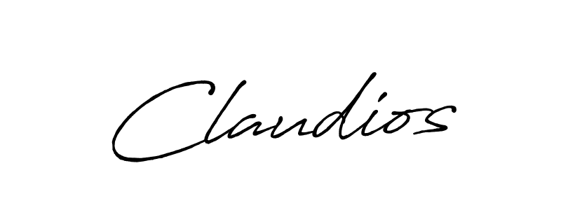 How to make Claudios signature? Antro_Vectra_Bolder is a professional autograph style. Create handwritten signature for Claudios name. Claudios signature style 7 images and pictures png