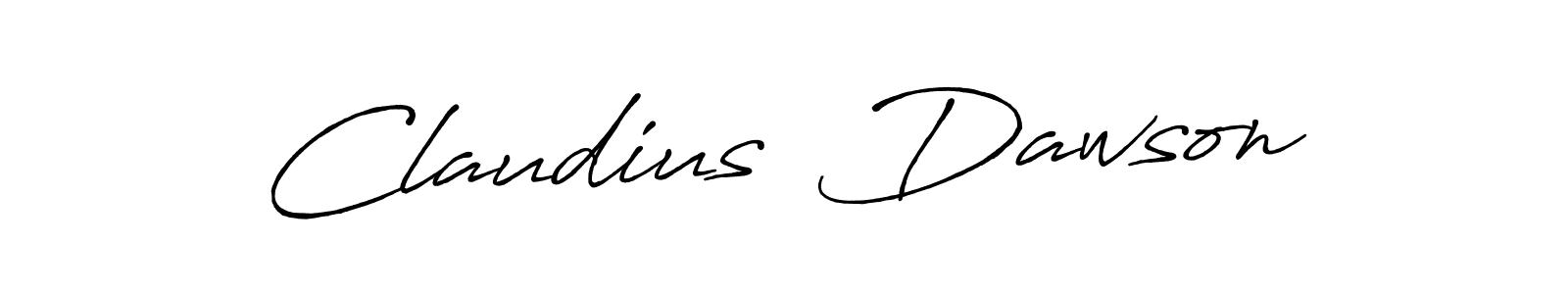 Use a signature maker to create a handwritten signature online. With this signature software, you can design (Antro_Vectra_Bolder) your own signature for name Claudius  Dawson. Claudius  Dawson signature style 7 images and pictures png